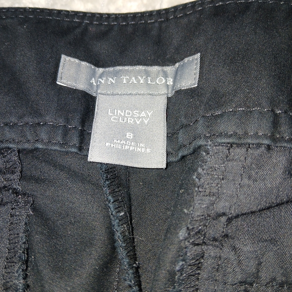 Ann Taylor Black Nautical Sailor Inspired Dress Pants Sz 8 EUC - Picture 3 of 6